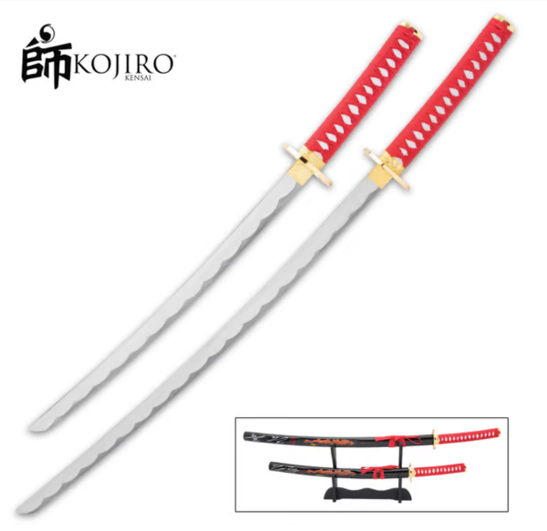 Kojiro Chinese Sea Serpent Sword Set - High Carbon Steel Blades For Sale