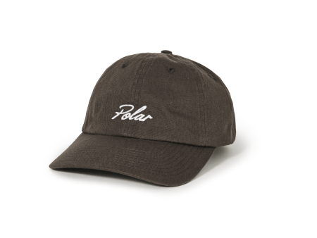 Polar Skate Co. - Sai Cap Hat Varsity Logo - Brown Online Sale