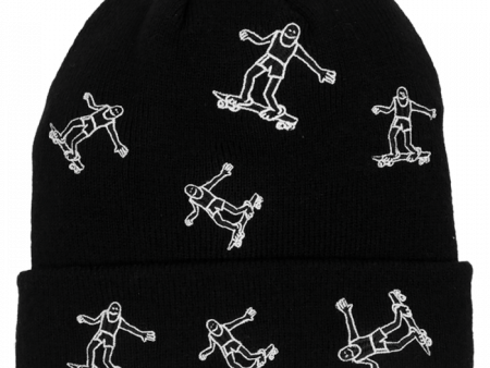 Thrasher - Gonz Embroidered Beanie - Black   White Stitch Online Sale