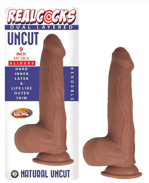 Realcocks Dual Layered Uncut Sliders 9″ Fat Dick Fashion