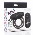 Bang! Vibrating Cock Ring & Bullet w Remote Control - Black For Cheap