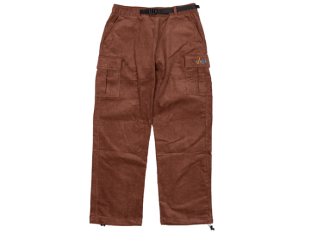 Venture - Paid Cargo Corduroy Pants - Brown For Discount