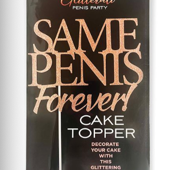 Glitterati Same Penis Forever Cake Topper Online Sale