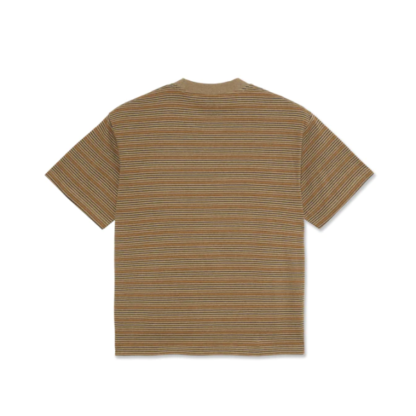 Polar Skate Co - Stripe Surf T-Shirt - Camel For Cheap