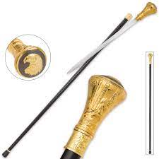 MAJESTIC GOLDEN EAGLE SWORD CANE Cheap