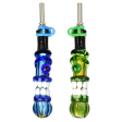 Trippy Face Dab Straw w  Ti Tip | 5  | 10mm F | Colors Vary on Sale