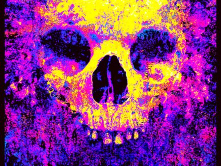 Metal Skull Blacklight Poster Online Sale