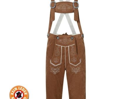 Herren Lederhose, Ideal für das Oktoberfest, Wildleder-Imitat   Traje alemán, pantalón con tirantes. ideal para el Oktoberfest Cheap