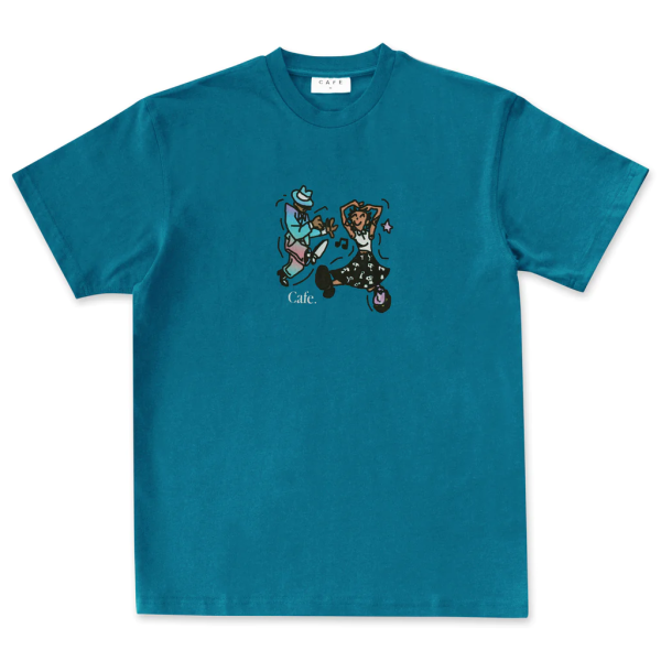 Skateboard Cafe - Dancing T-Shirt - Dark Teal Online Hot Sale