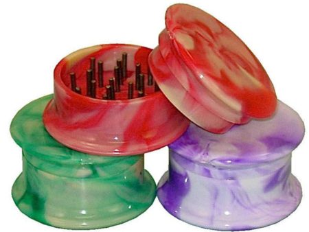 Acrylic Tie-Dye 2pc Grinder - 2  Hot on Sale