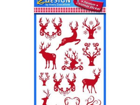 Avery Zweckform ZDesign Weihnachts Sticker Hirsch Online Sale