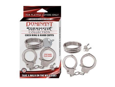 Dominant Submissive Collection Cockring and Handcuffs on Sale