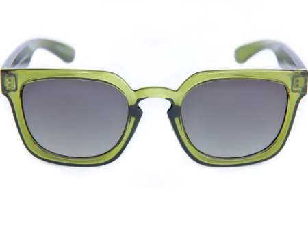 Happy Hour Shades - Wolf Pups Sunglasses - Moss Green Supply