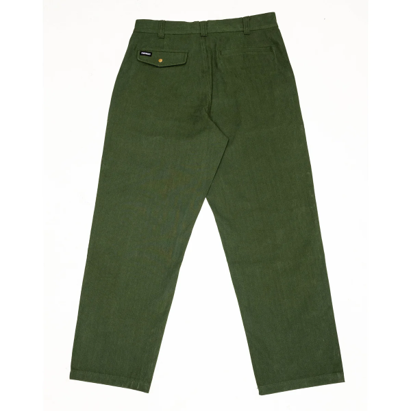 Theories - Herringbone Hunting Trousers Pants - Dark Green Online Sale