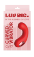 Luv Inc. Curved Vibrator - Red Fashion