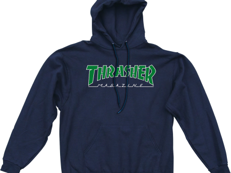 Thrasher Outlined Navy Hoodie Online