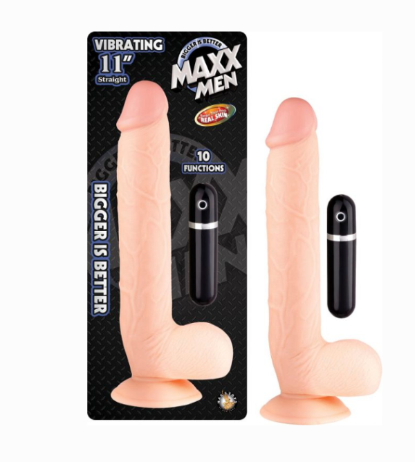 Maxx Men Vibrating 11″ - White Fashion