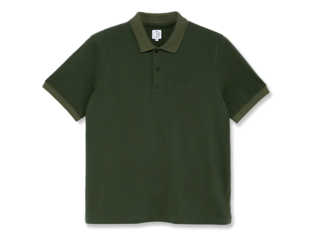 Polar Skate Co -Duo Polo Shirt - Dark Olive Online