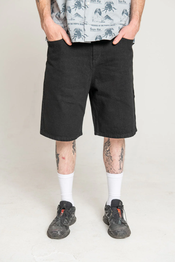 Theories - Plaza Denim Shorts - Black Discount