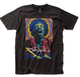 Jimi Hendrix Rainbow Drawing Fitted Jersey tee on Sale