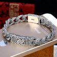 Sterling Silver Embossed Roman Vintage Bracelet Sale