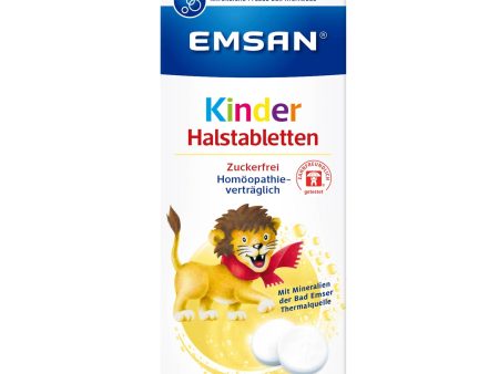 Emsan Kinder Halstabletten, 30 St   Pastillas para la garganta para niños For Sale