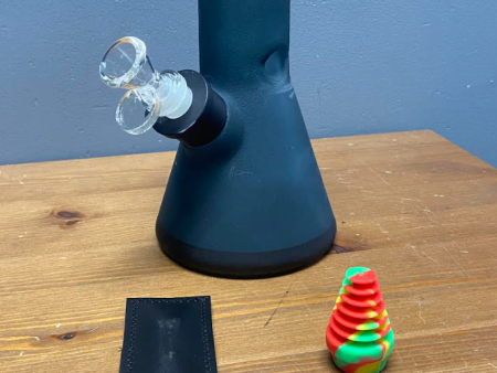 9  Matte Coated Heavy Wall Beaker Bong on Sale