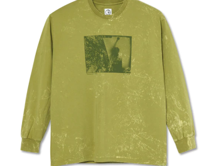 Polar Skate Co - Leaves and Windows Longsleeve T-shirt - Pea Green Sale