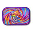 Mushroom Rainbow Swirl Metal Rolling Tray | 11.25  x 7.5  Online now