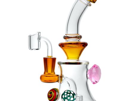 Diamond Mushroom Oil Rig - 7.5  | 14mm F | Assorted Colors Sale