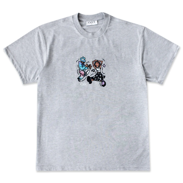 Skateboard Cafe - Dancing T-Shirt - Heather Grey Cheap