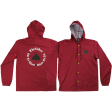 Thrasher New Oath Coach Jacket M-Cardinal Red Blk Online now