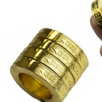 Kung Fu Finger Magic Golden Ring Self Defense Paperweight For Cheap