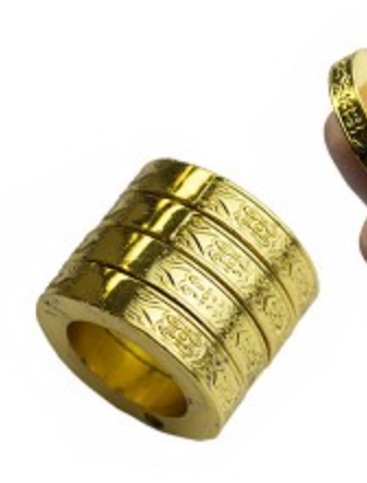 Kung Fu Finger Magic Golden Ring Self Defense Paperweight For Cheap