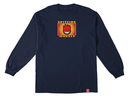 Spitfire - Label Long Sleeve T-Shirt - Navy Blue   Large Online