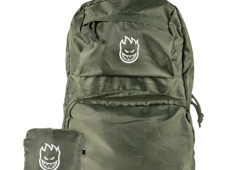 Spitfire - Burn Division Nylon Packable Backpack Bag - Military Green   White Online now