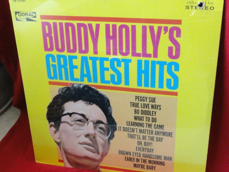 Framed Buddy Holly s 1967 Vinyl LP Record Greatest Hits Online Hot Sale