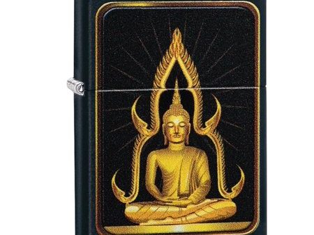 Zippo Black Matte Buddha Lighter Sale