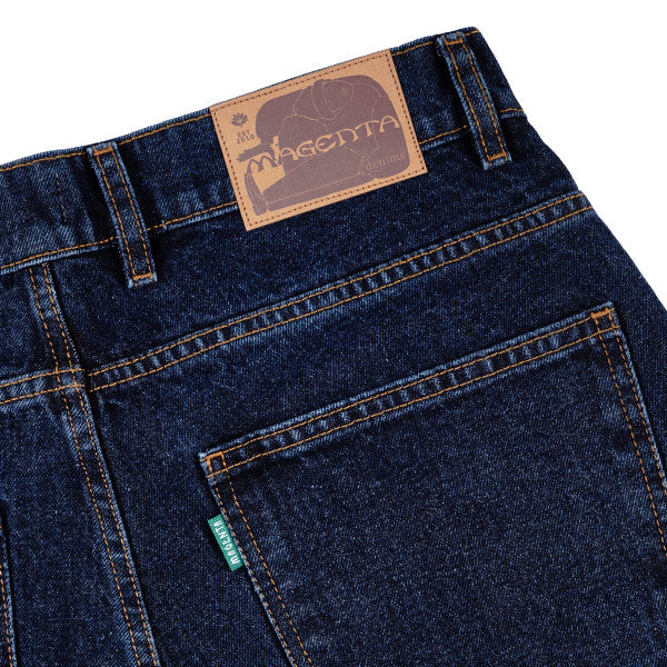 Magenta Skateboards - OG Denim Shorts - Dark Blue Wash Hot on Sale