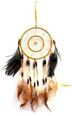 Beautiful Peacock Feathers 14 Inch Brown Dream Catcher on Sale