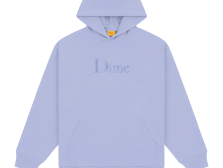 Dime - Classic Chenille Logo Hoodie - Light Indigo Online