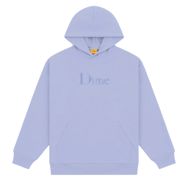 Dime - Classic Chenille Logo Hoodie - Light Indigo Online