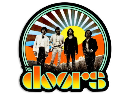 The Doors Waiting for the Sun Homage Sticker - 4.5  x 4.5  Online Sale