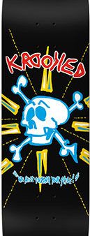 Krooked Skateboards - Team Style Skull Deck - 8.5  on Sale