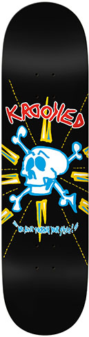 Krooked Skateboards - Team Style Skull Deck - 8.5  on Sale