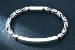 Sterling Silver Horseshoe Buckle Silver Simplicity Bracelet For Cheap