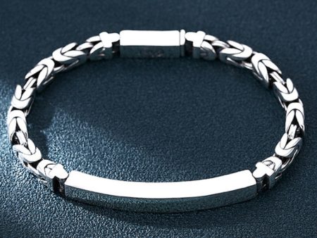 Sterling Silver Horseshoe Buckle Silver Simplicity Bracelet For Cheap