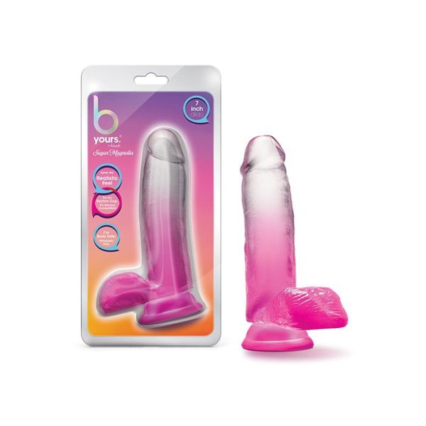 Blush B Yours 7  Sugar Magnolia Dildo - Fuchsia Fashion