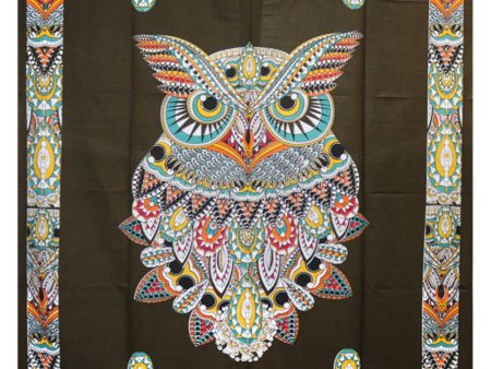 Owl Tapestry - 54 x86    Multi Color Online Sale