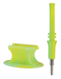 Pulsar RIP Silicone Vapor Dab Straw w Stand - Glow Green For Discount